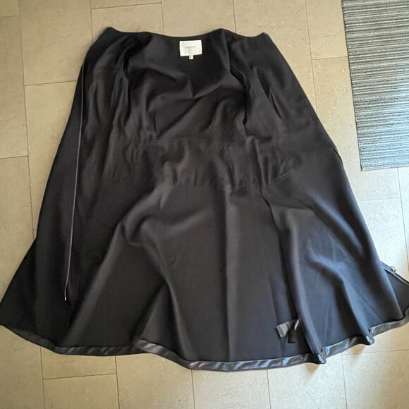 L.K. Bennett London UK Black Dress-Full Front Zipper-Size 12 - Picture 7 of 14